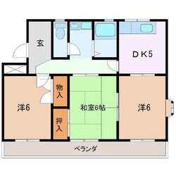 カーサ宮原の物件間取画像